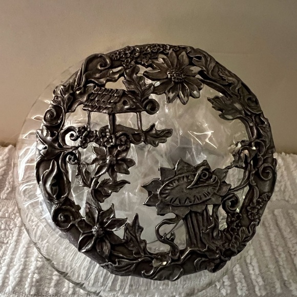 Vintage Rawcliffe Pewter 1998 & Glass bottom 🌹 - Picture 12 of 16